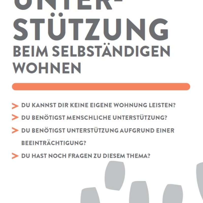 Unterstützung beim selbständigen Wohnen